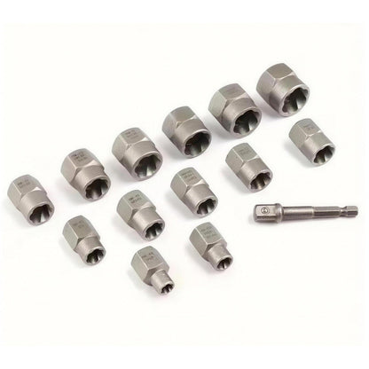 14PCS Bolt & Nut Extractor Socket Set